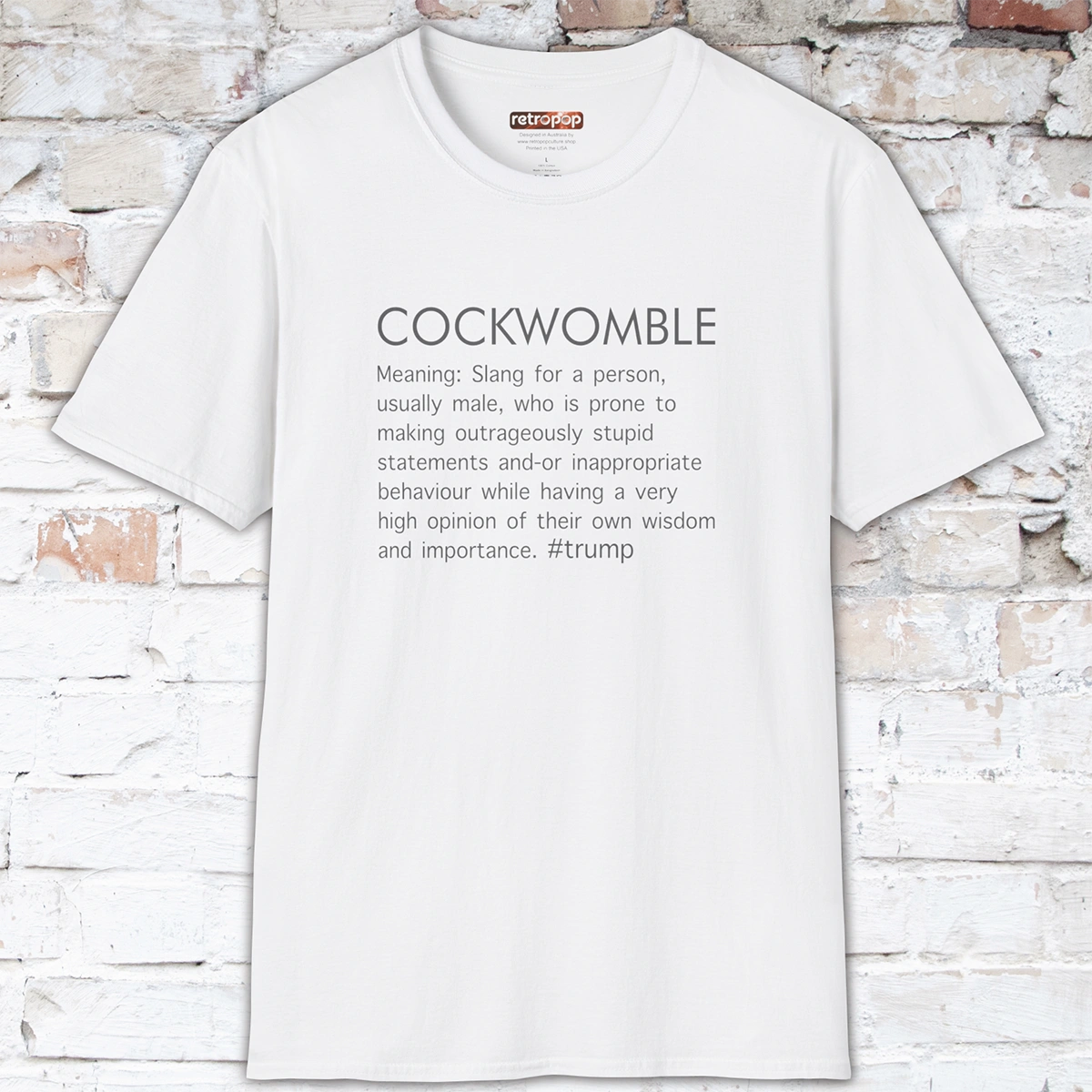 COCKWOMBLE TRUMP Unisex short sleeve T-shirt