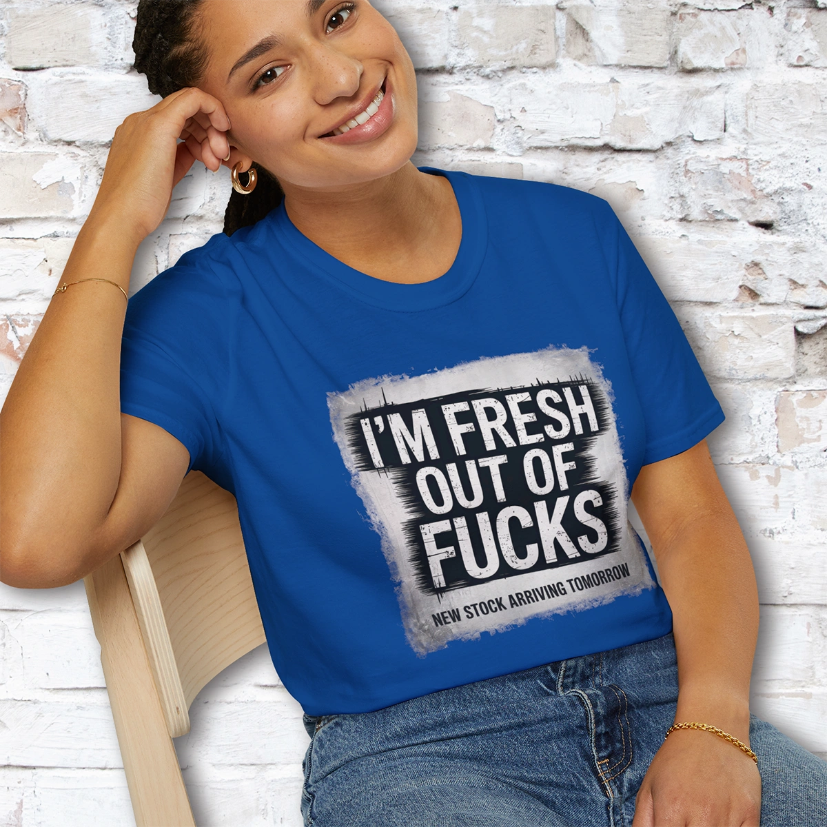 Fresh out of Fucks #2 Unisex T shirt