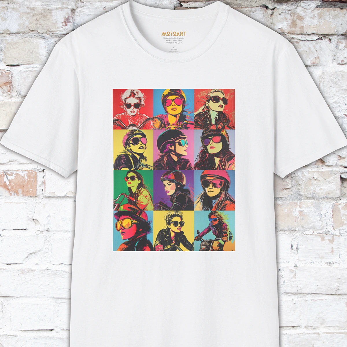 Pop Art Female Biker Women's T shirt