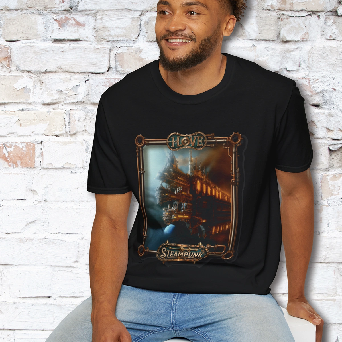I love Steampunk - Spaceship#16 Unisex T shirt