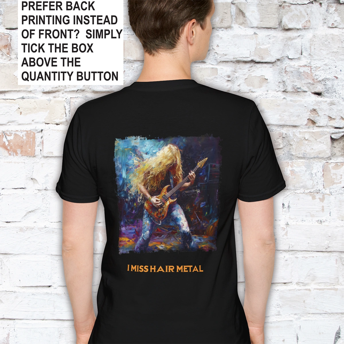 I Miss Hair Metal Unisex T shirt
