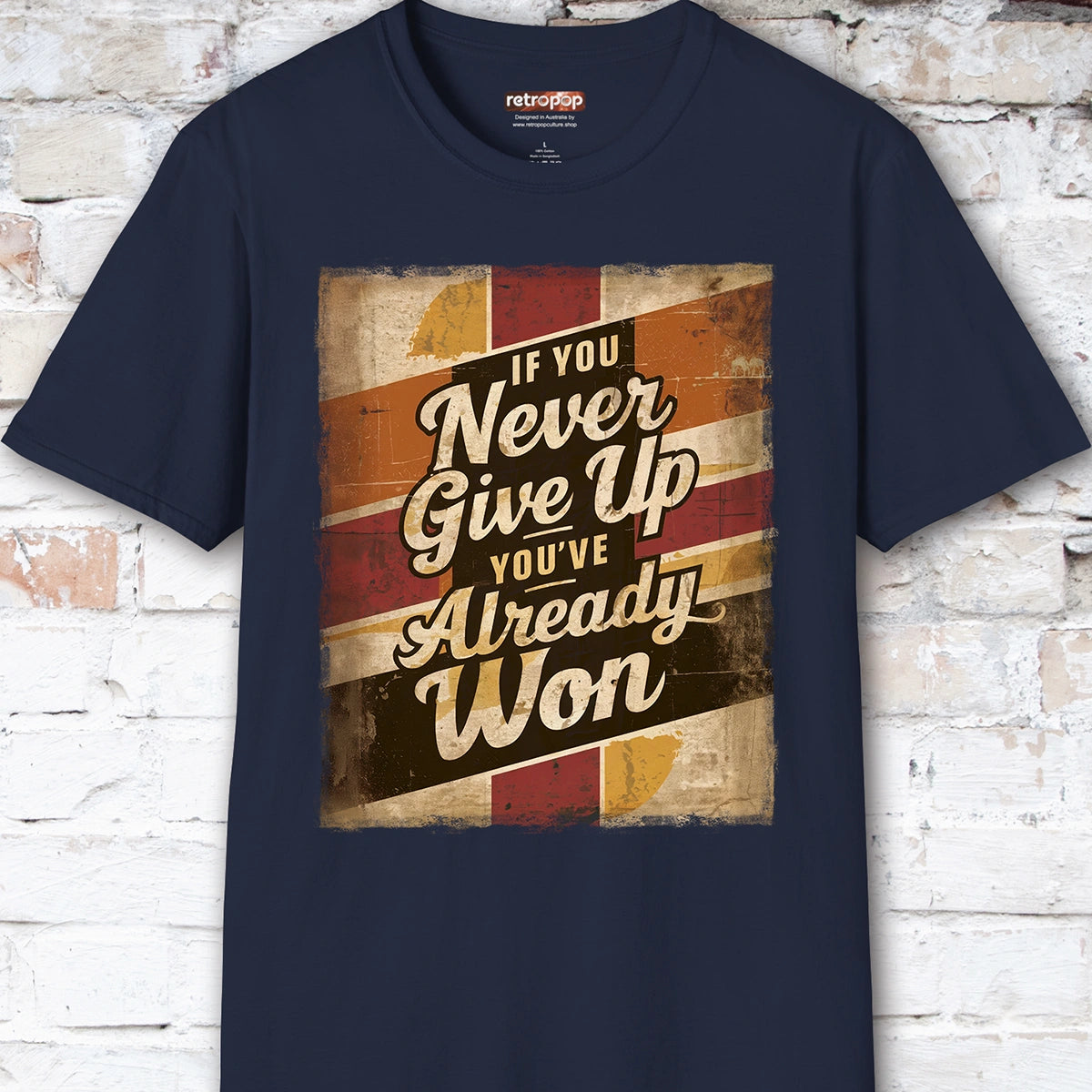 If you never give up, you've already won #3 Unisex T-Shirt