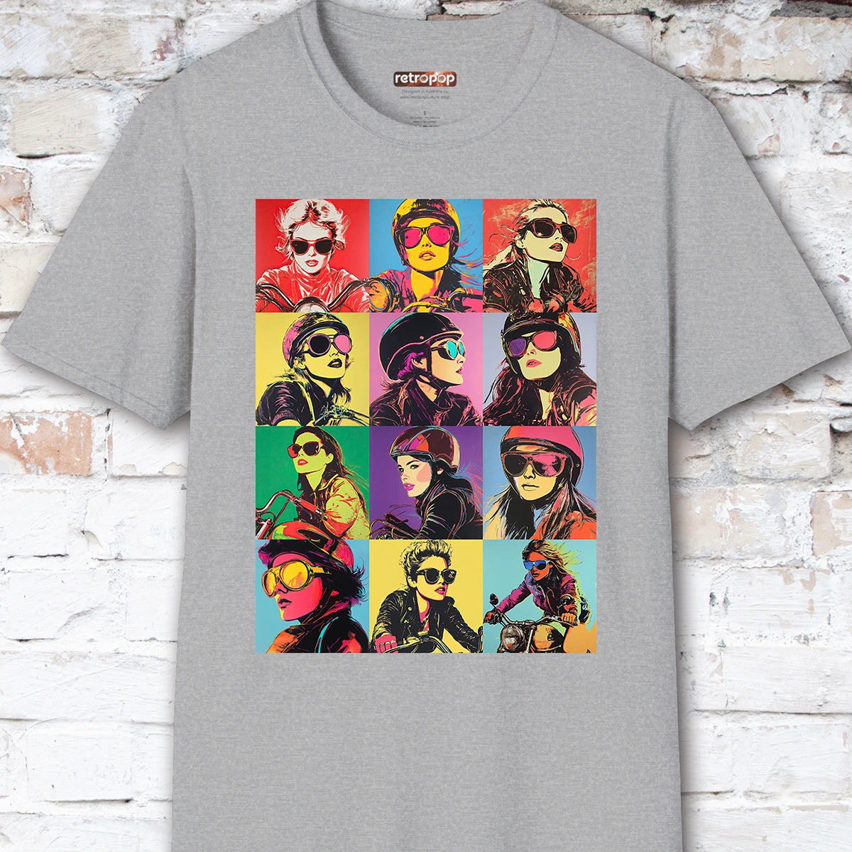 Pop Art Female Biker Women's T shirt