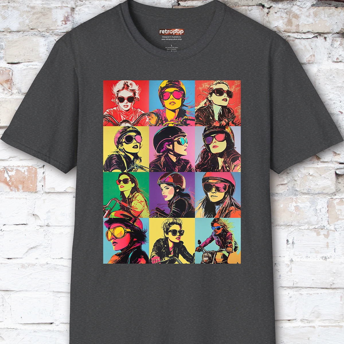 Pop Art Female Biker Women's T shirt