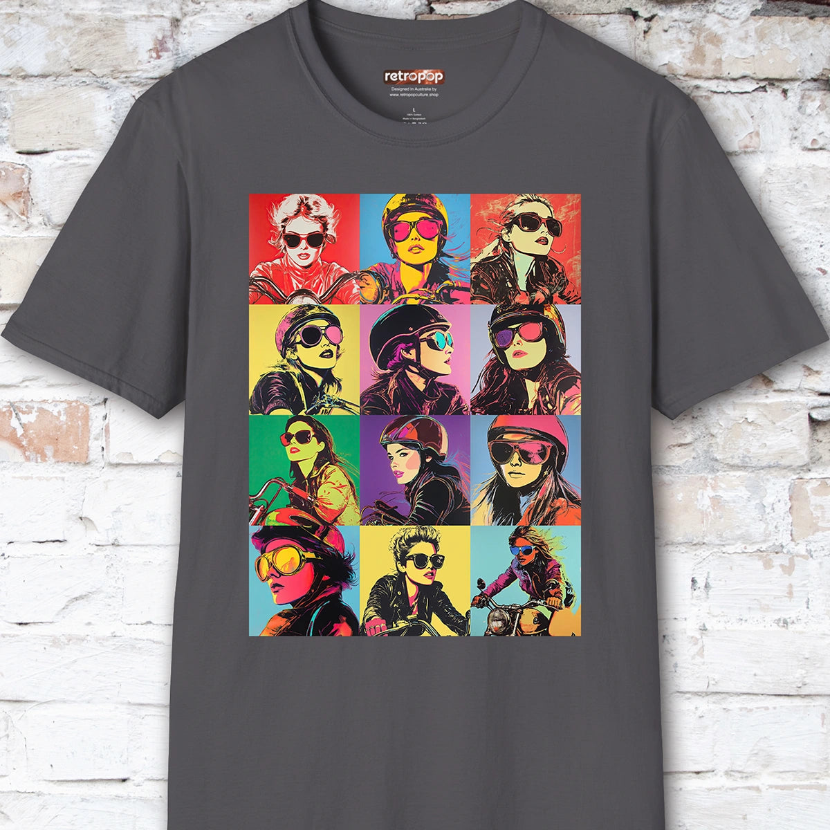 Pop Art Female Biker Women's T shirt