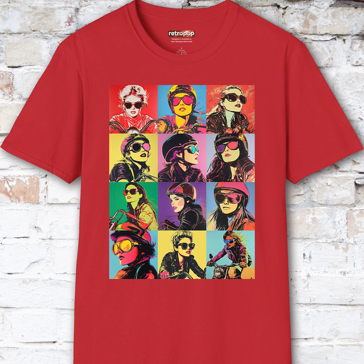 Pop Art Female Biker Women's T shirt