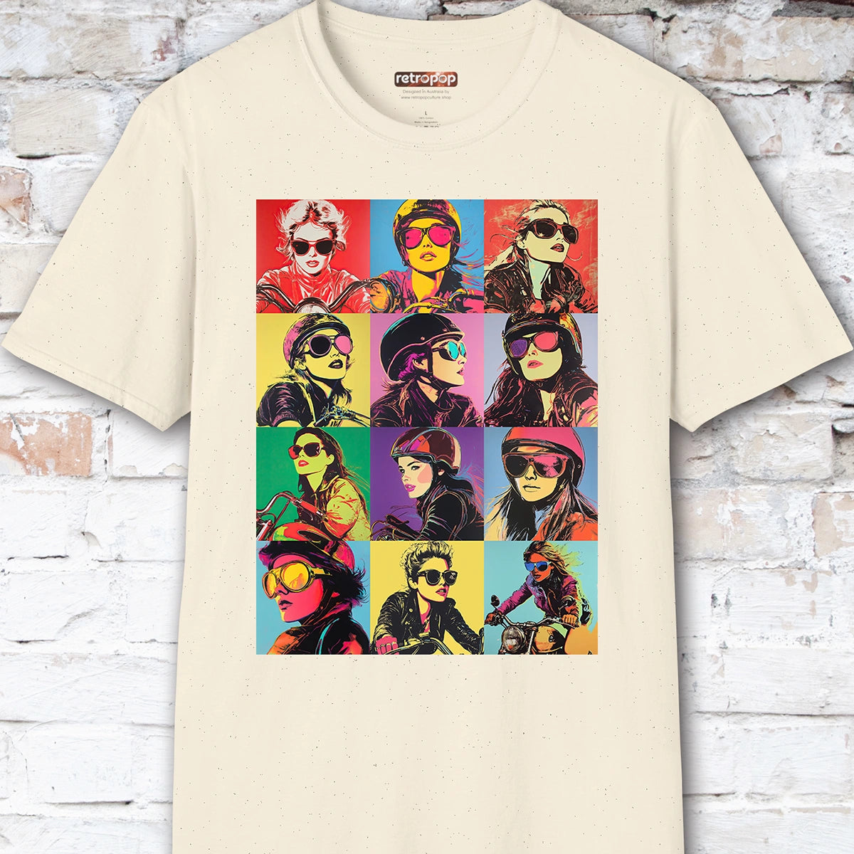 Pop Art Female Biker Women's T shirt