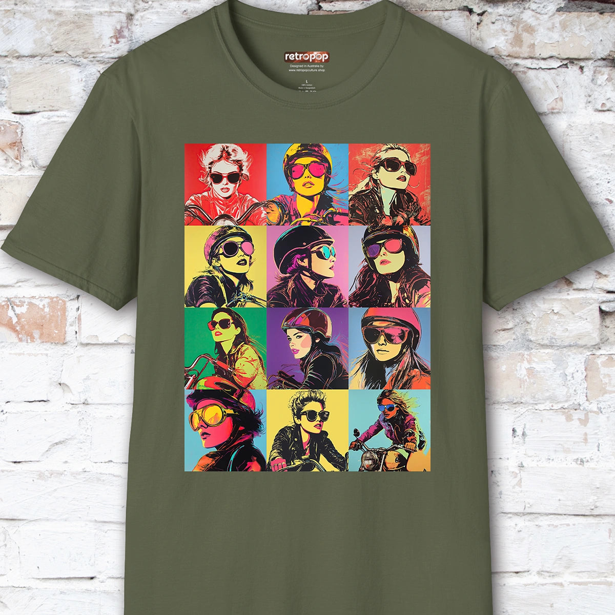 Pop Art Female Biker Women's T shirt
