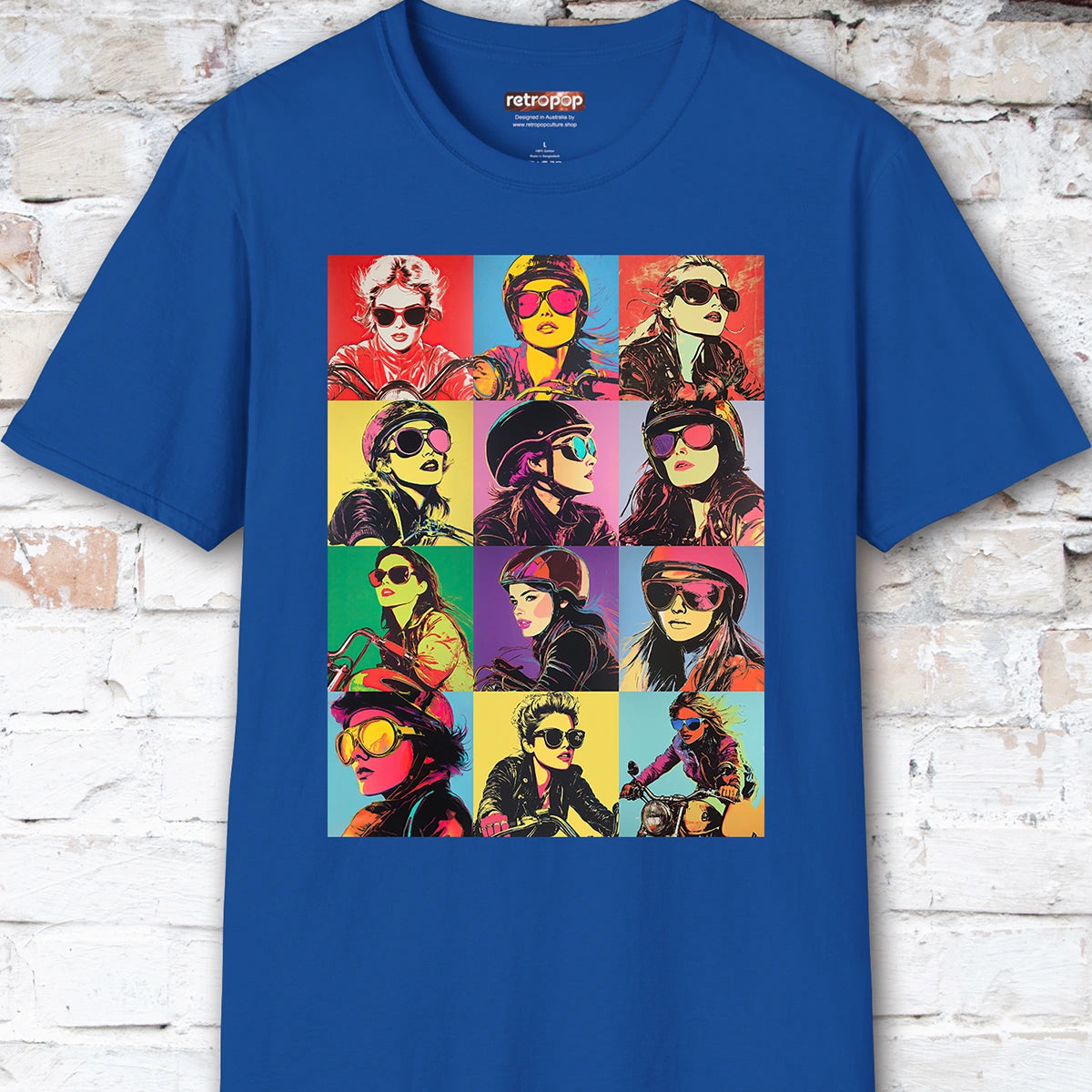 Pop Art Female Biker Women's T shirt