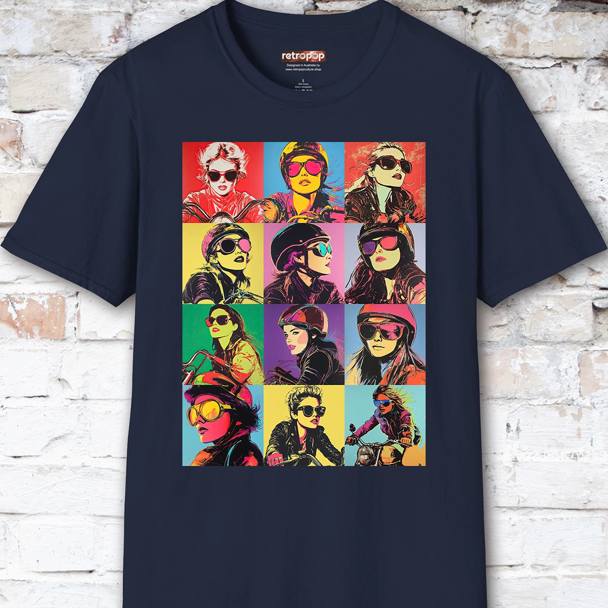 Pop Art Female Biker Women's T shirt