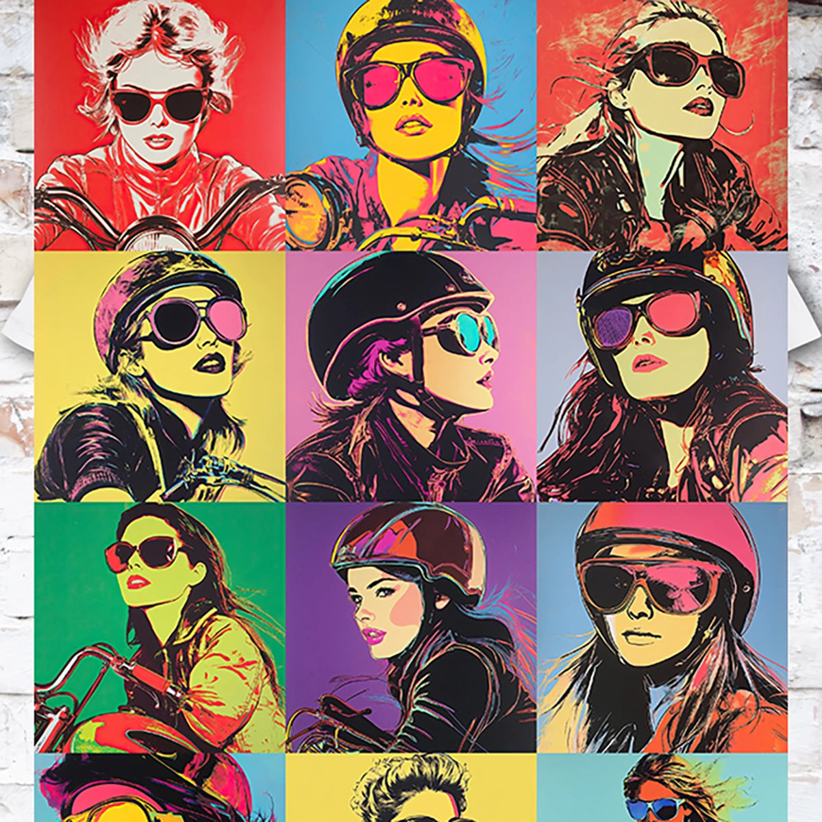 Pop Art Female Biker Women's T shirt