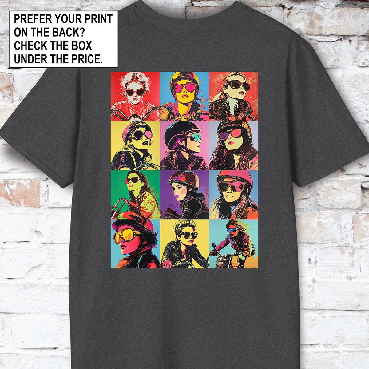 Pop Art Female Biker Women's T shirt