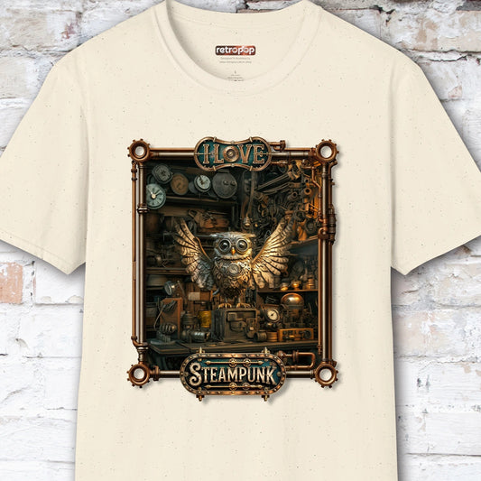 I love Steampunk Owl #18 Unisex T shirt