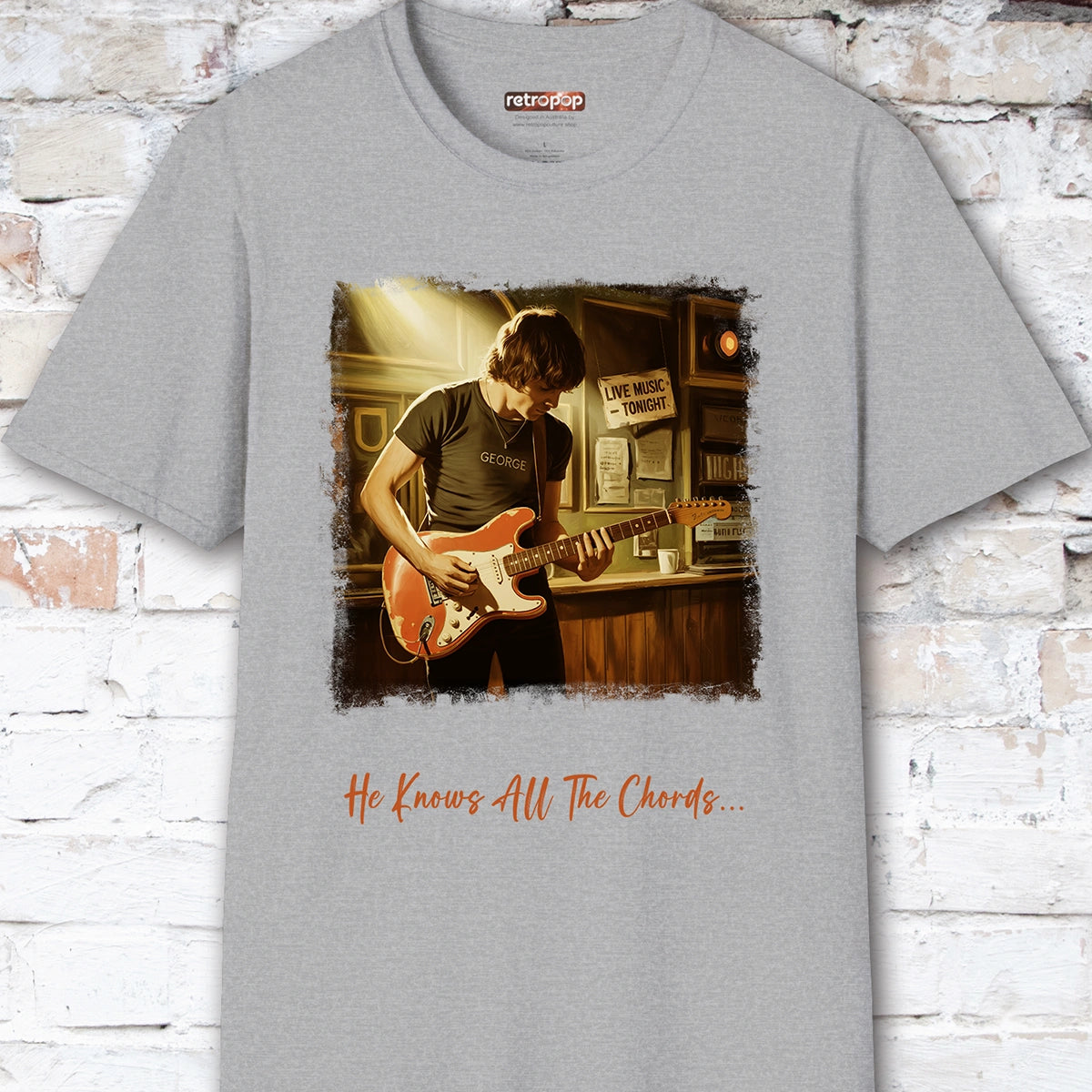 Guitar George Unisex T shirt