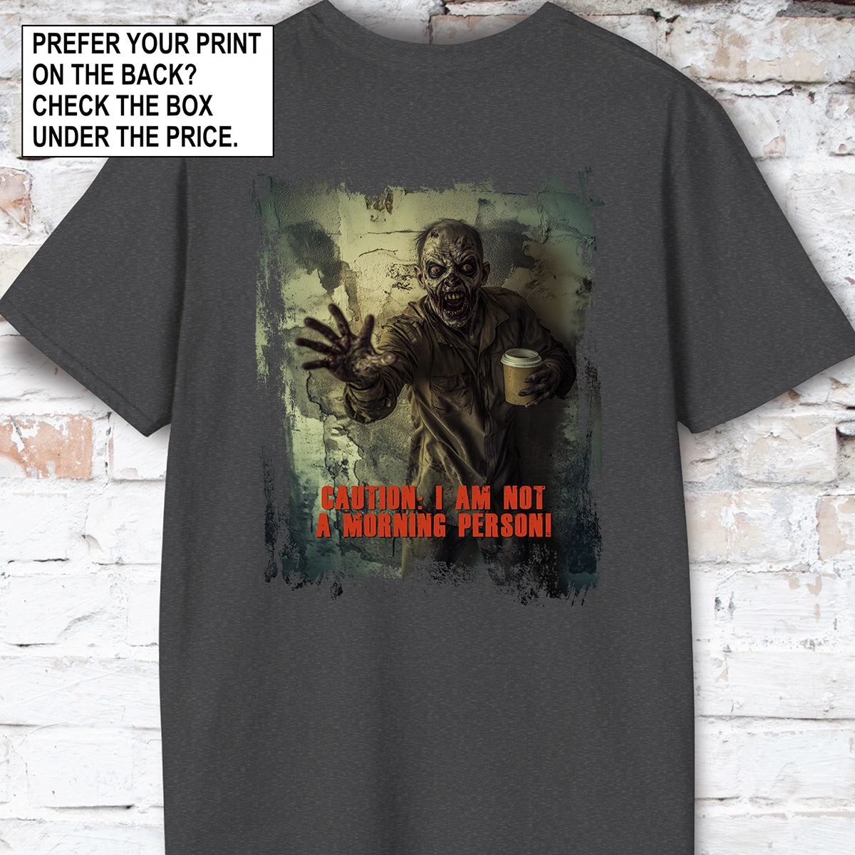 Zombie morning person #2 Unisex T shirt