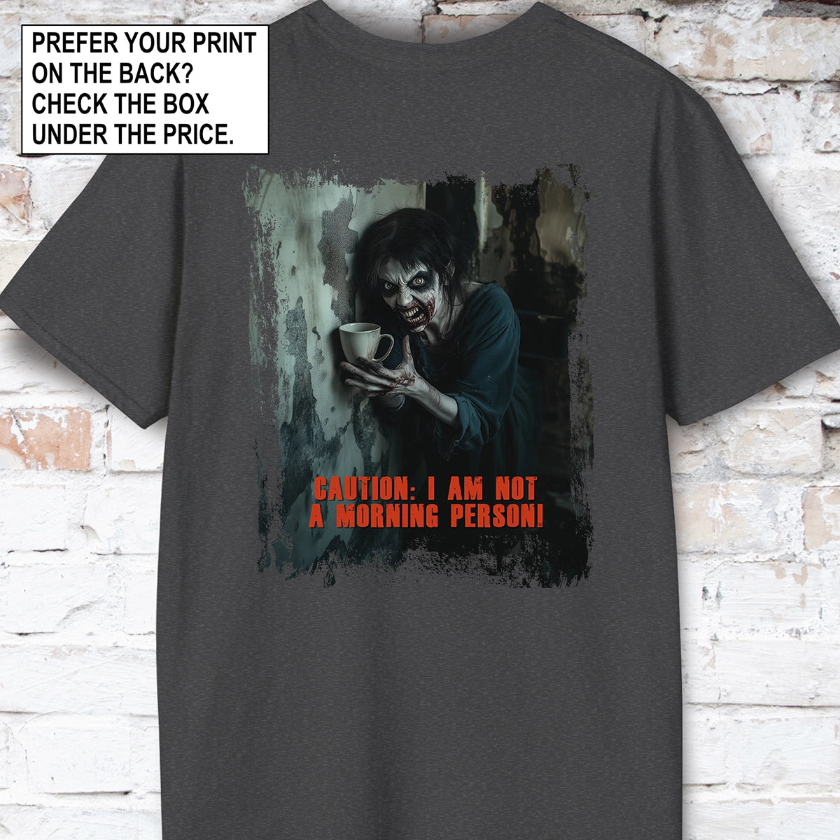 Zombie morning person #3 Unisex T shirt