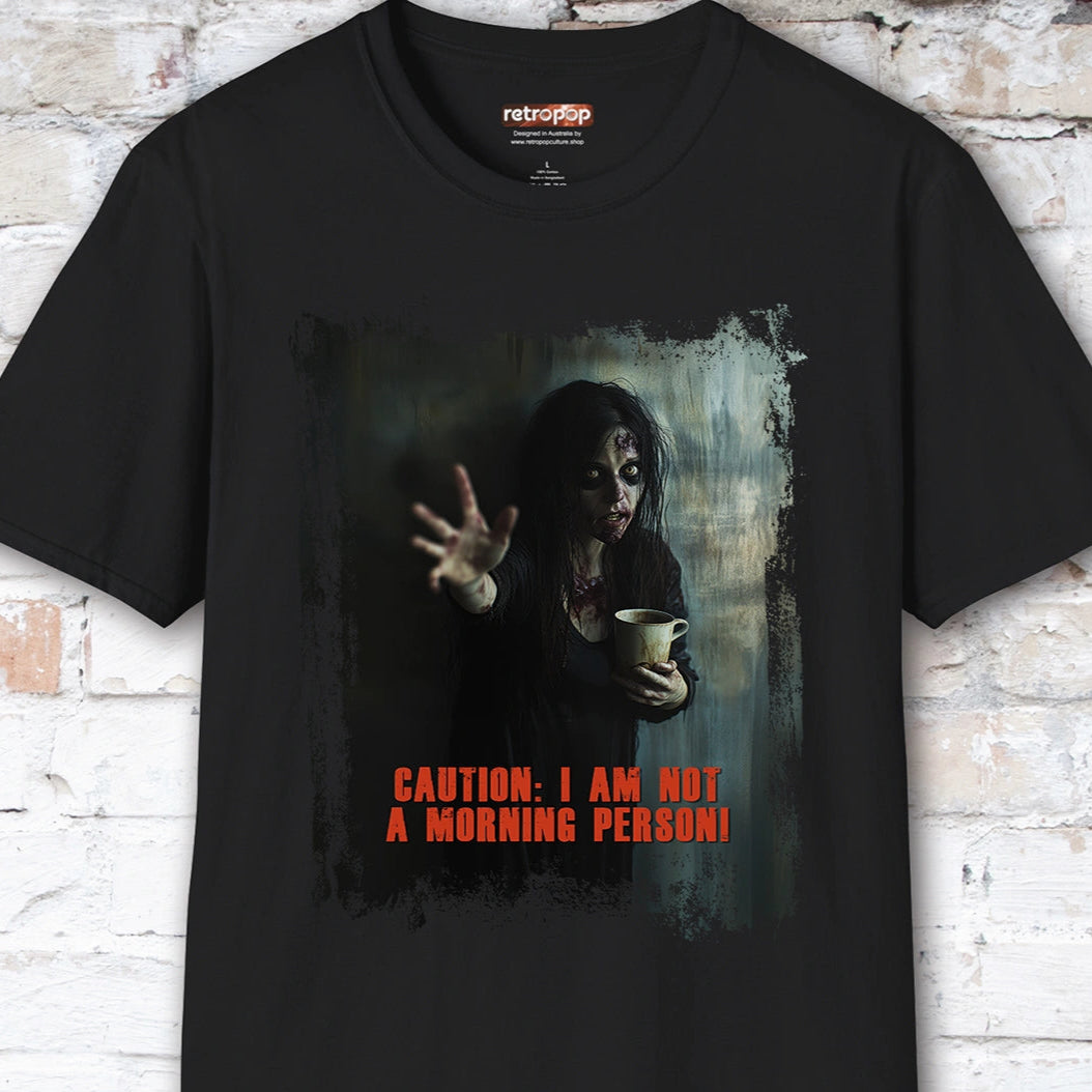 Zombie coffee morning person #4 Unisex T shirt
