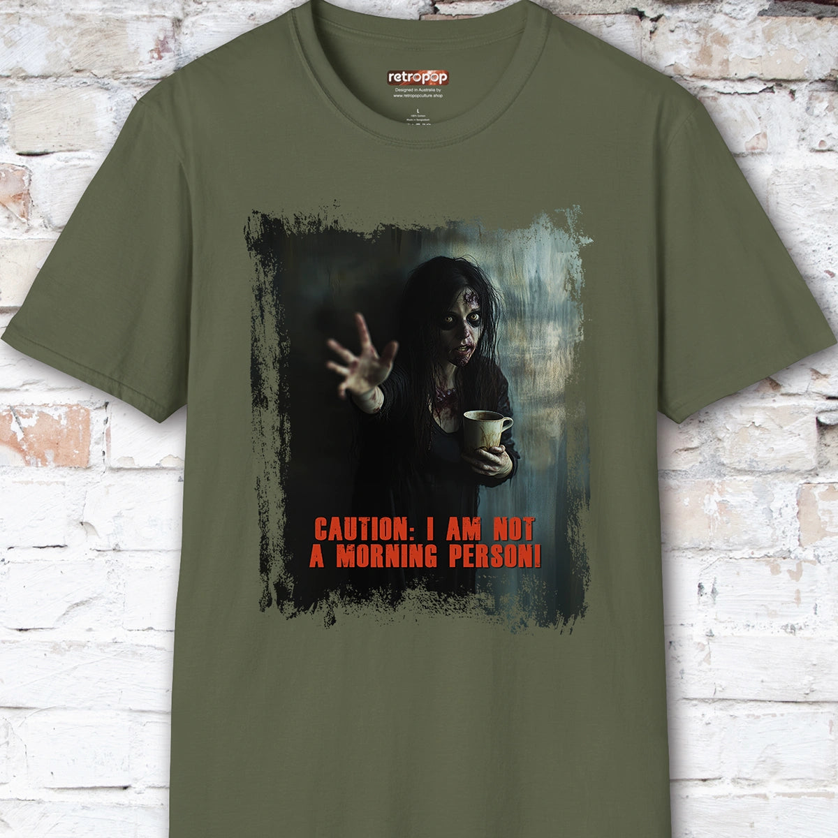 Zombie coffee morning person #4 Unisex T shirt
