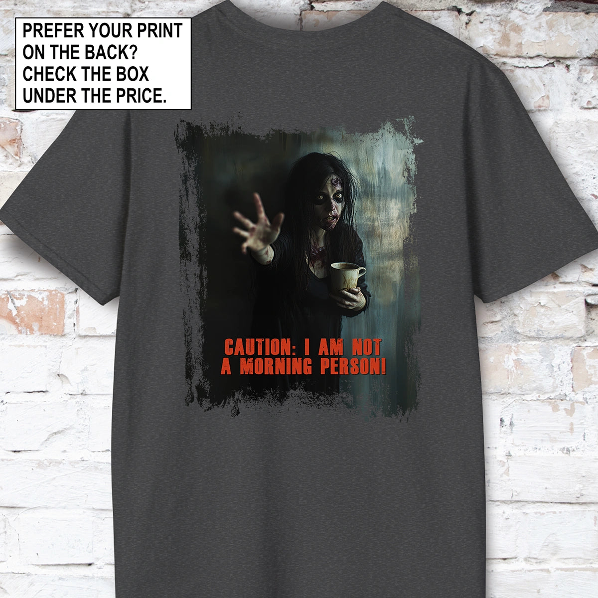Zombie coffee morning person #4 Unisex T shirt