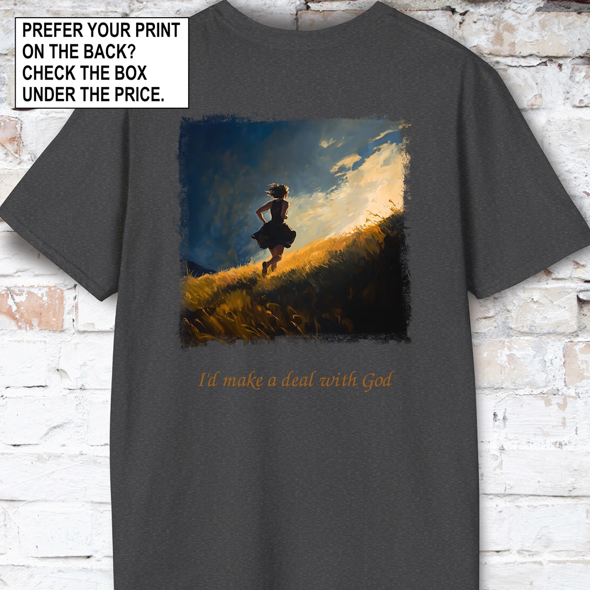 Running up that hill Unisex T shirt