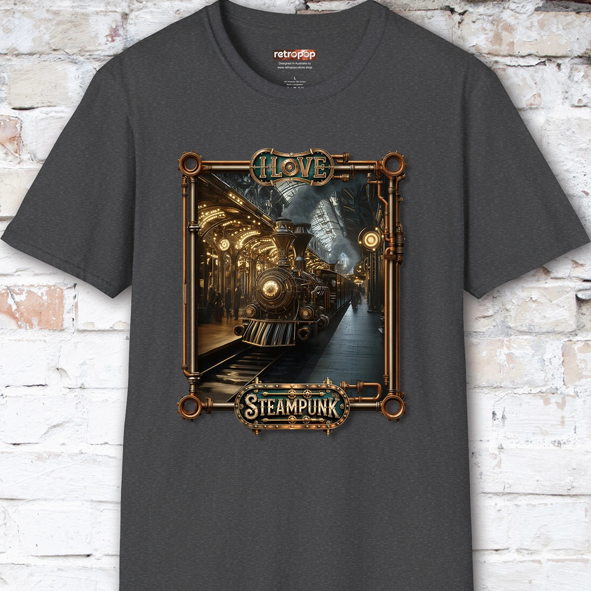 I love Steampunk - Train #4 Unisex T shirt