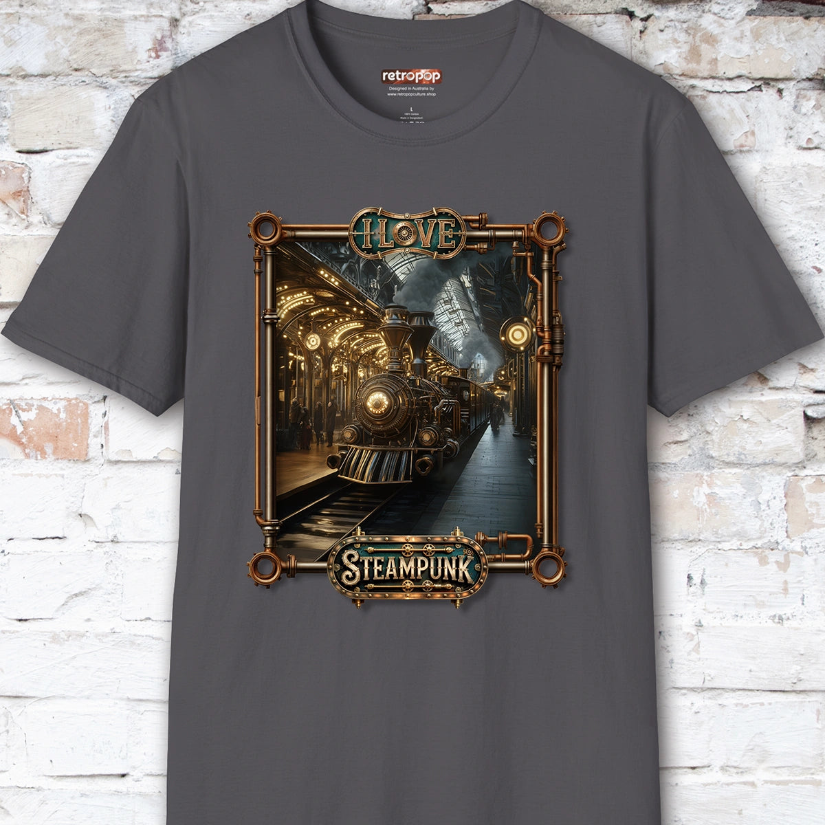 I love Steampunk - Train #4 Unisex T shirt