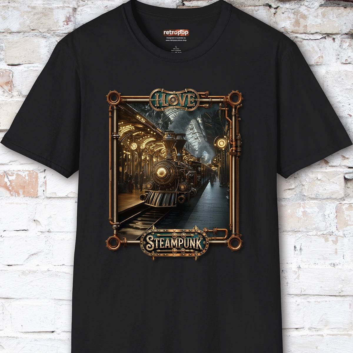 I love Steampunk - Train #4 Unisex T shirt