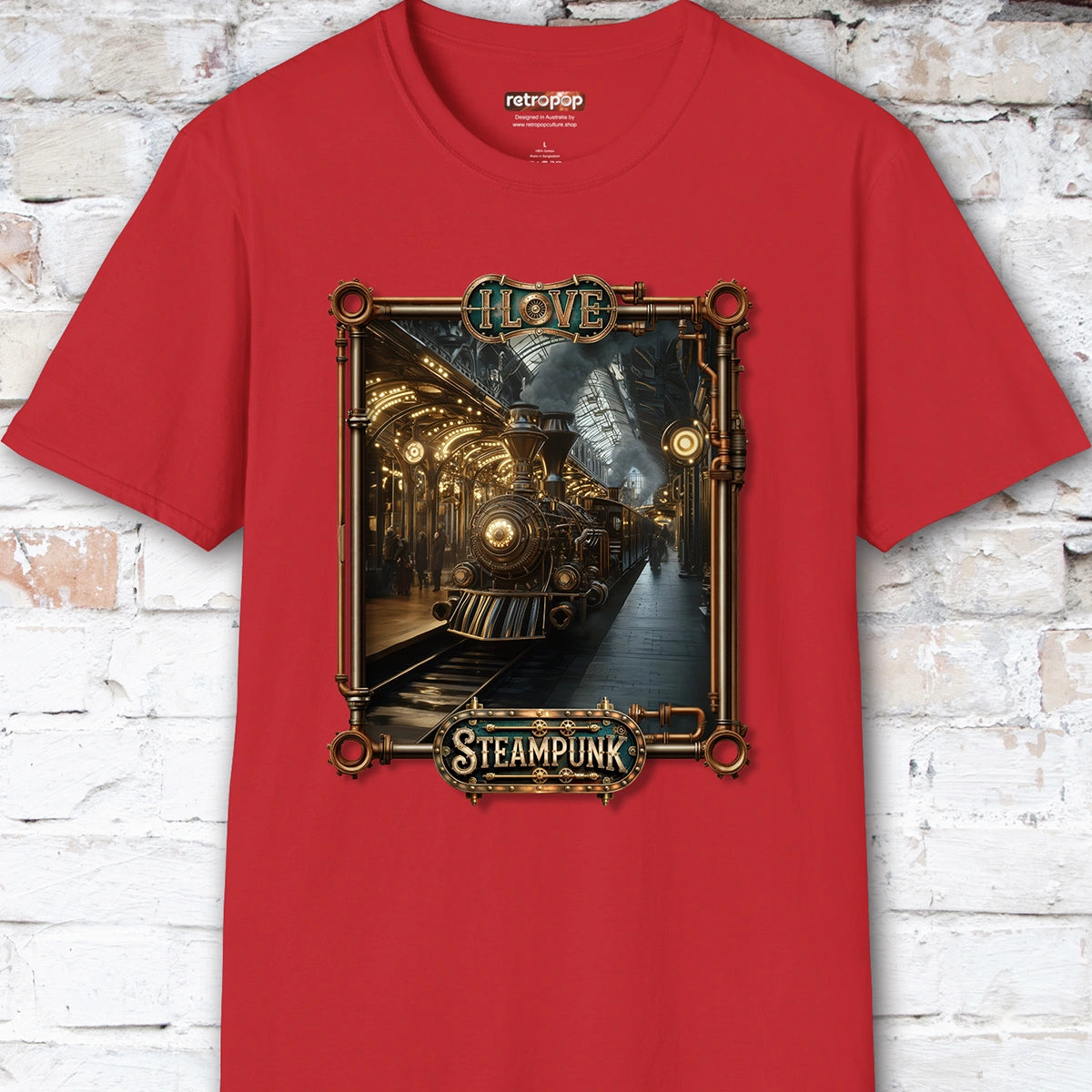 I love Steampunk - Train #4 Unisex T shirt