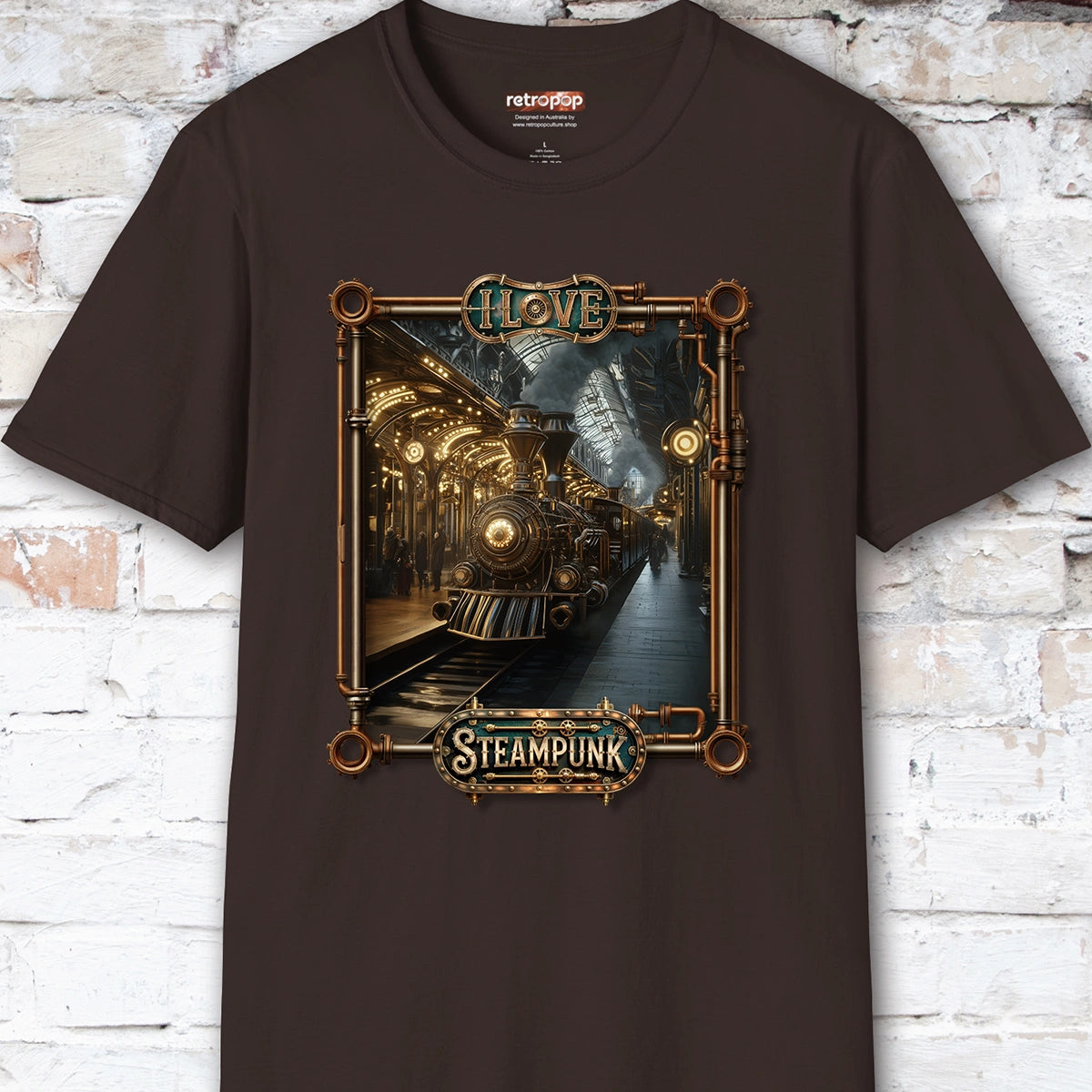 I love Steampunk - Train #4 Unisex T shirt