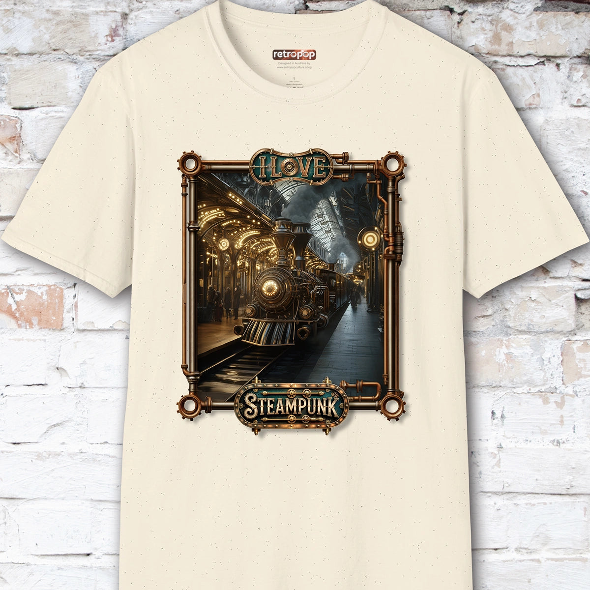 I love Steampunk - Train #4 Unisex T shirt
