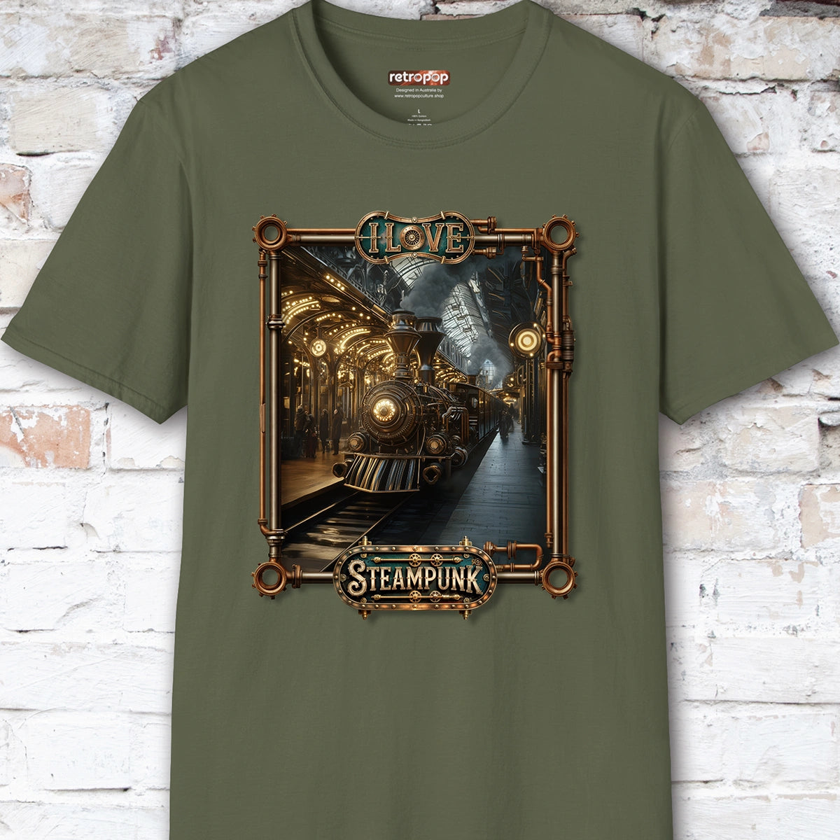 I love Steampunk - Train #4 Unisex T shirt