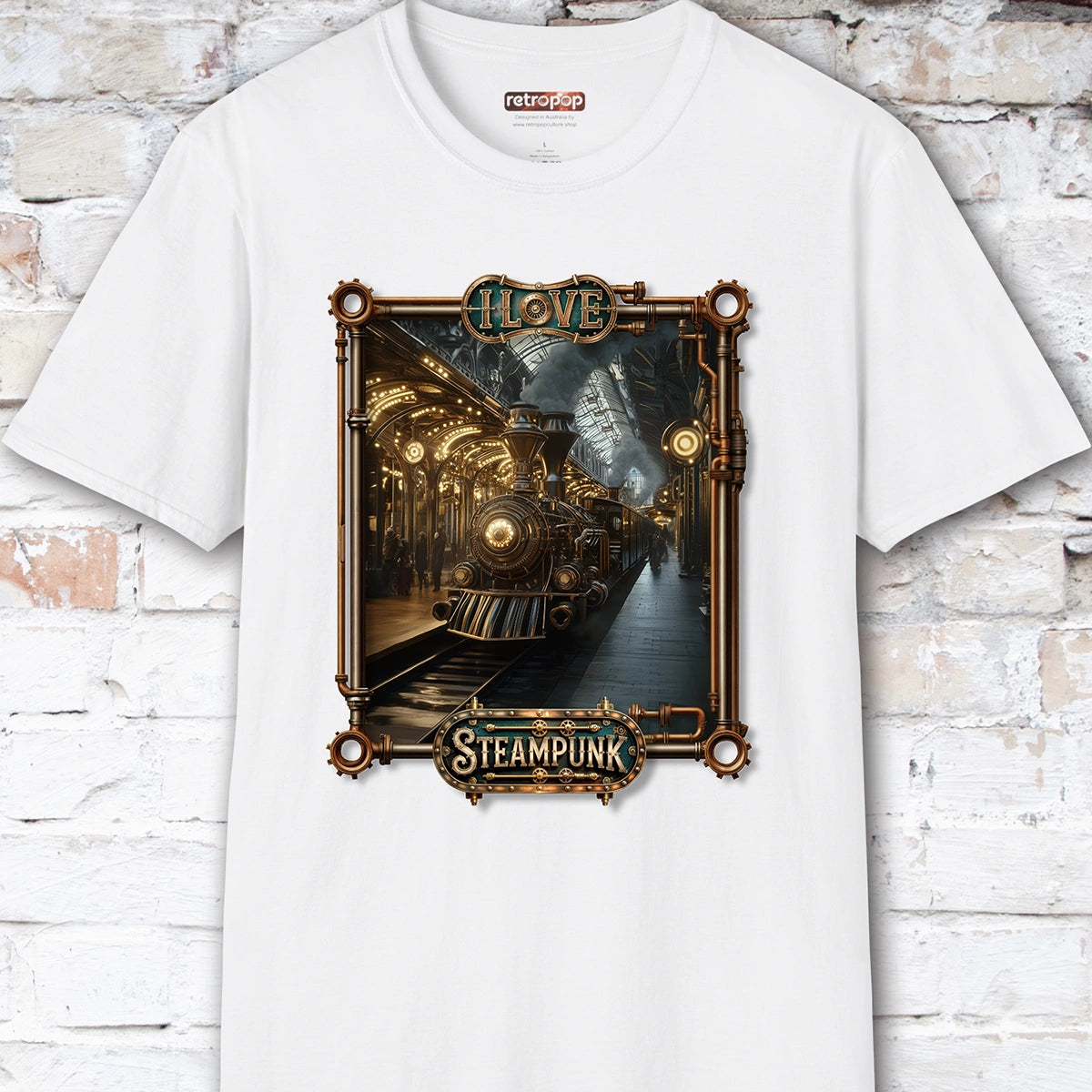 I love Steampunk - Train #4 Unisex T shirt