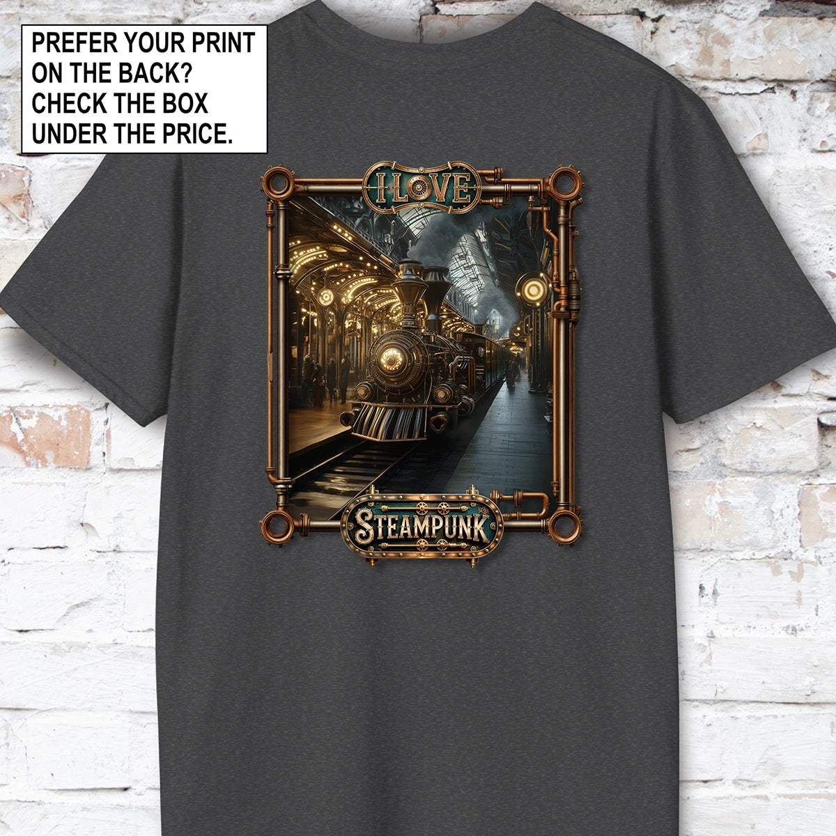 I love Steampunk - Train #4 Unisex T shirt