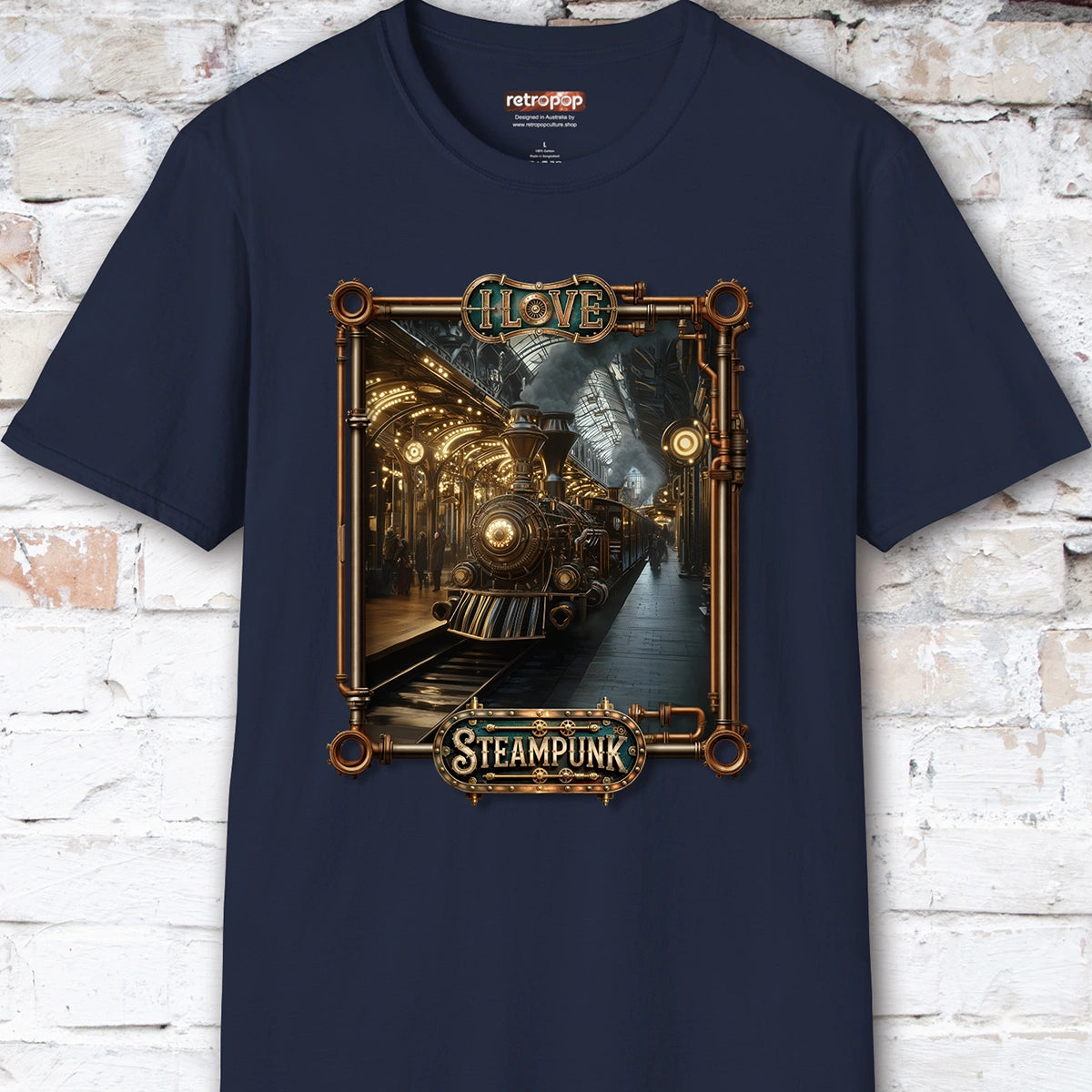 I love Steampunk - Train #4 Unisex T shirt