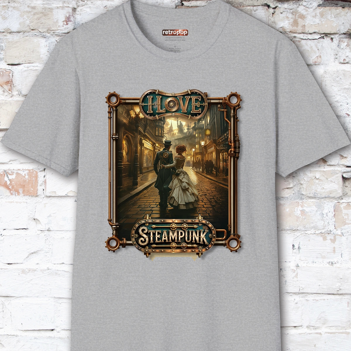 I love Steampunk Couple #5 Unisex T shirt