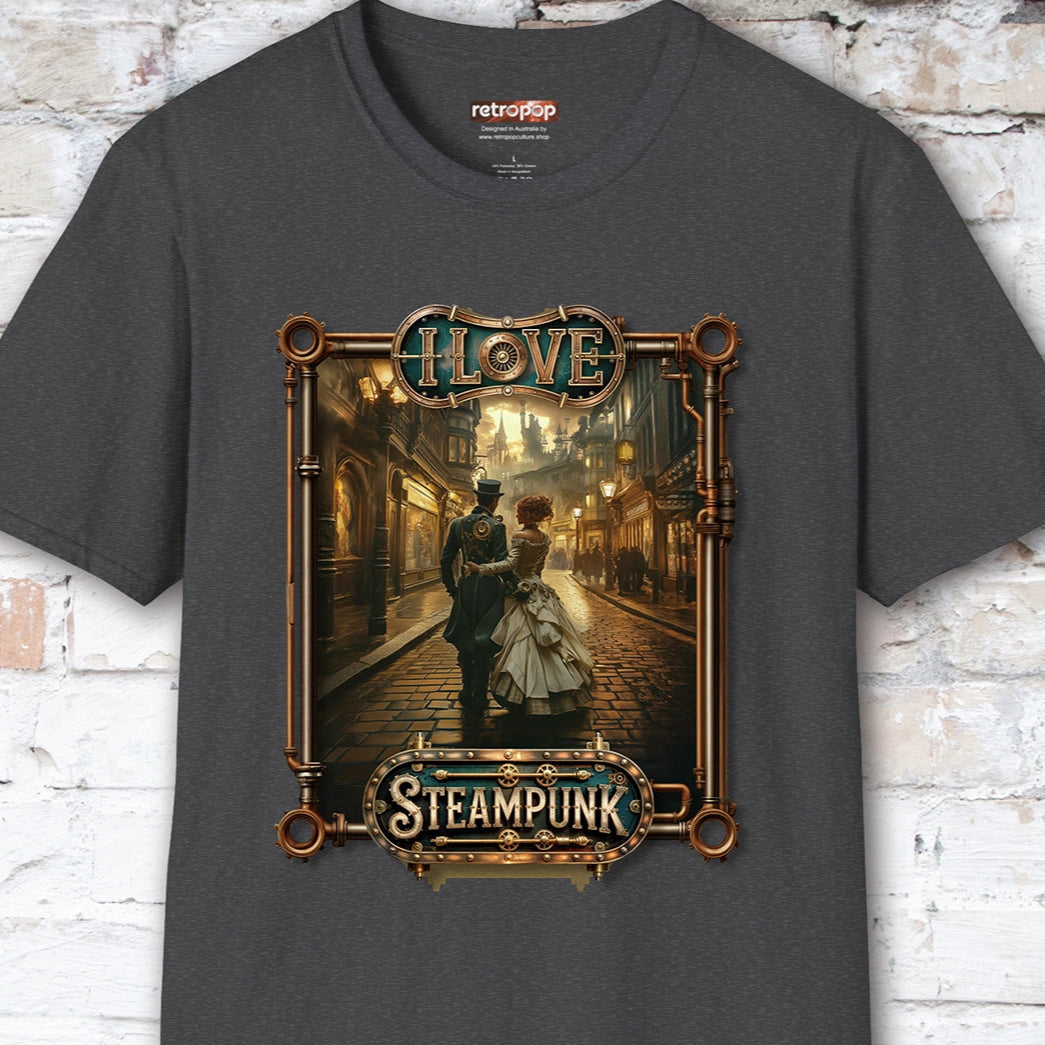 I love Steampunk Couple #5 Unisex T shirt