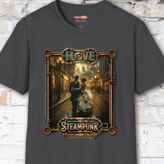 I love Steampunk Couple #5 Unisex T shirt