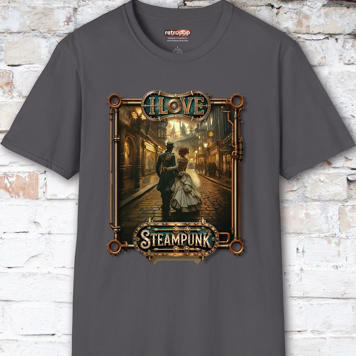 I love Steampunk Couple #5 Unisex T shirt