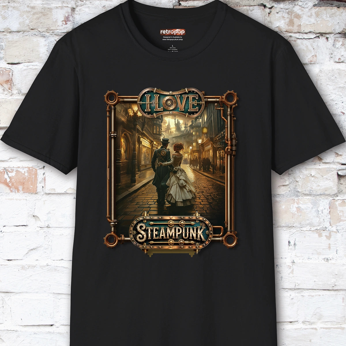 I love Steampunk Couple #5 Unisex T shirt
