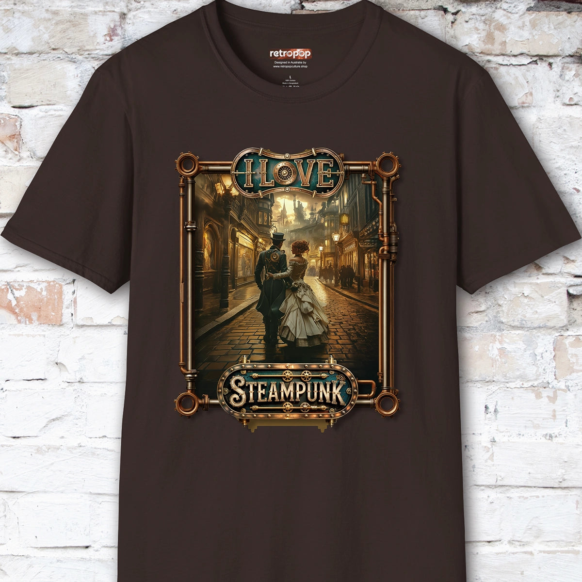 I love Steampunk Couple #5 Unisex T shirt