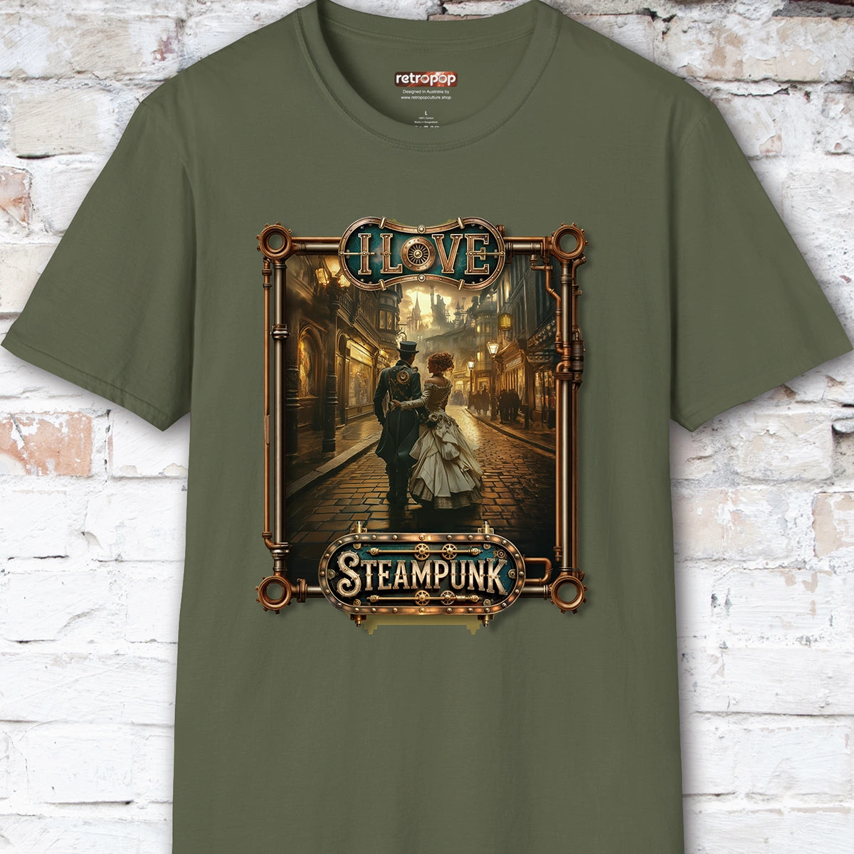 I love Steampunk Couple #5 Unisex T shirt