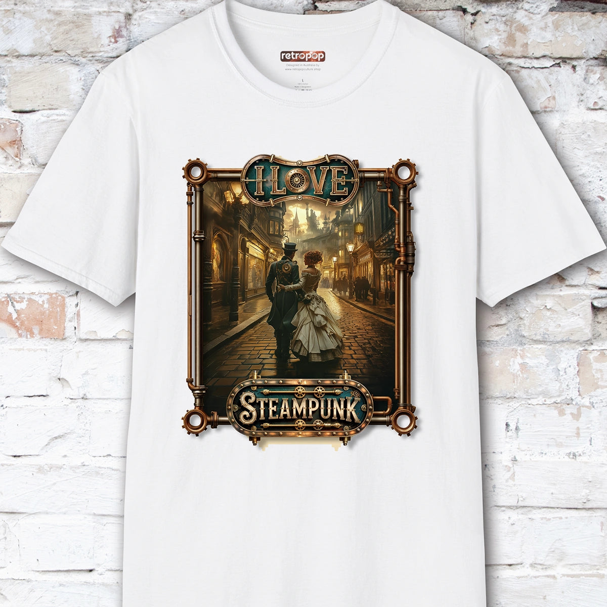 I love Steampunk Couple #5 Unisex T shirt