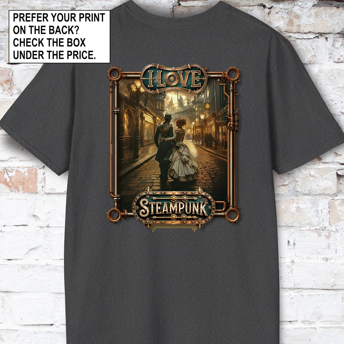 I love Steampunk Couple #5 Unisex T shirt