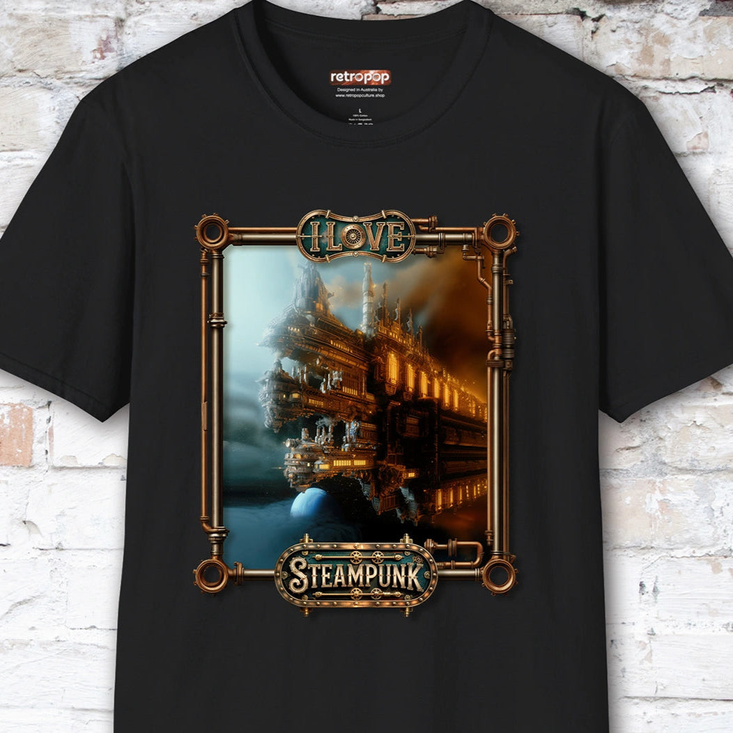 I love Steampunk - Spaceship#16 Unisex T shirt