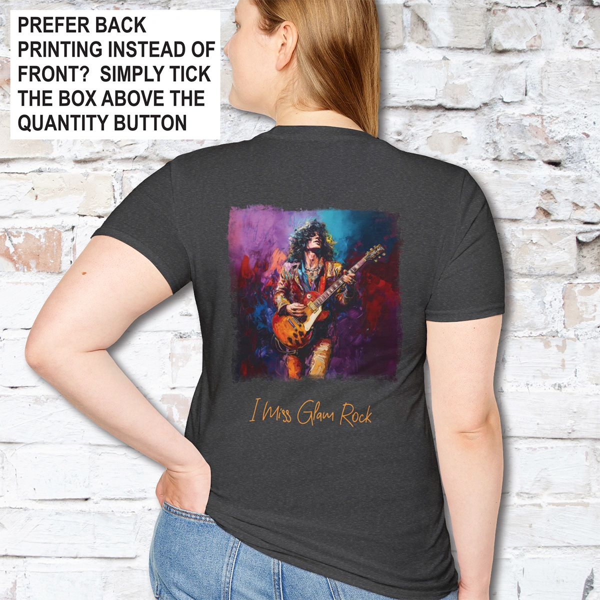 I Miss Glam Rock Unisex T shirt