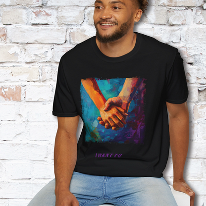 I want to hold your hand Unisex T shirt
