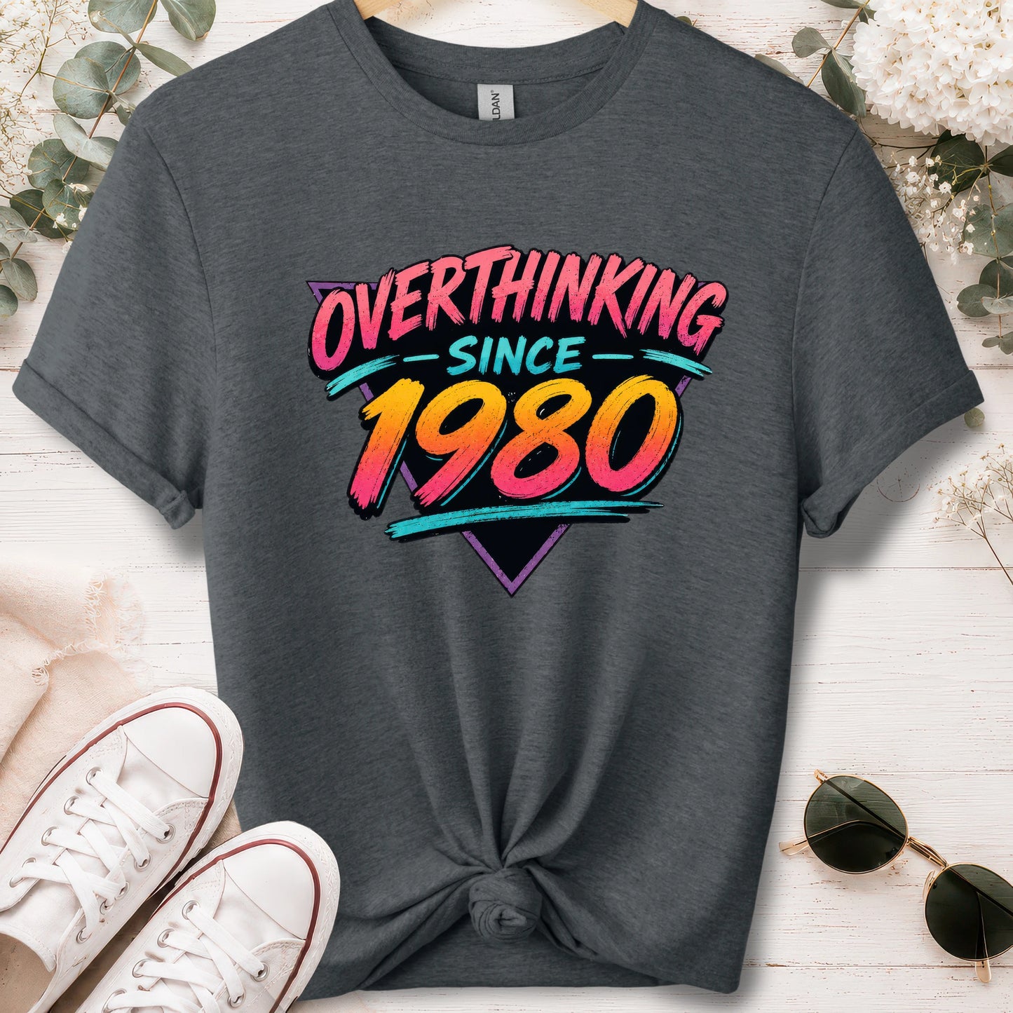 Overthinking since 1980, unisex T shirt