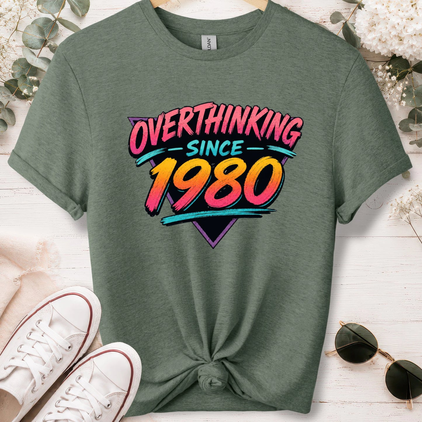 Overthinking since 1980, unisex T shirt