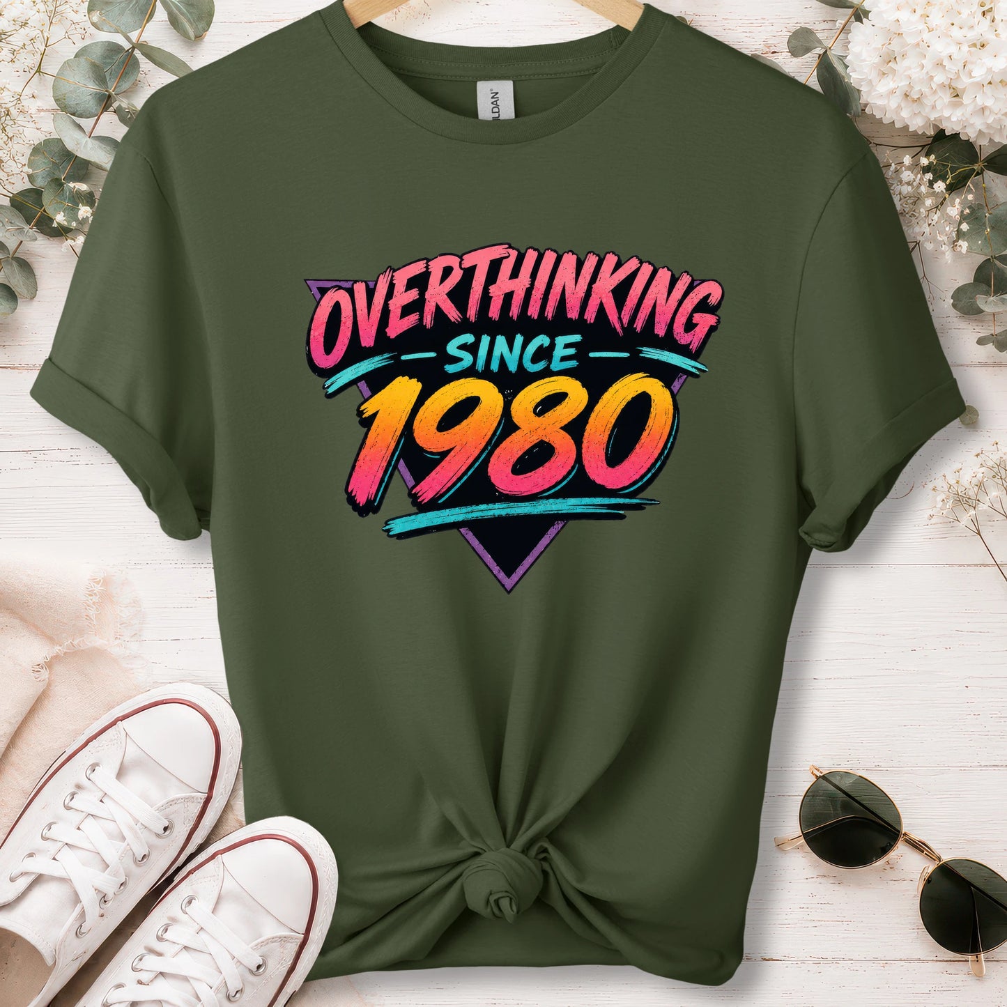 Overthinking since 1980, unisex T shirt