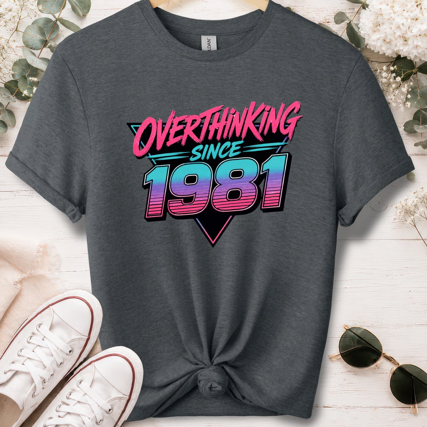 Overthinking since 1981, unisex T shirt